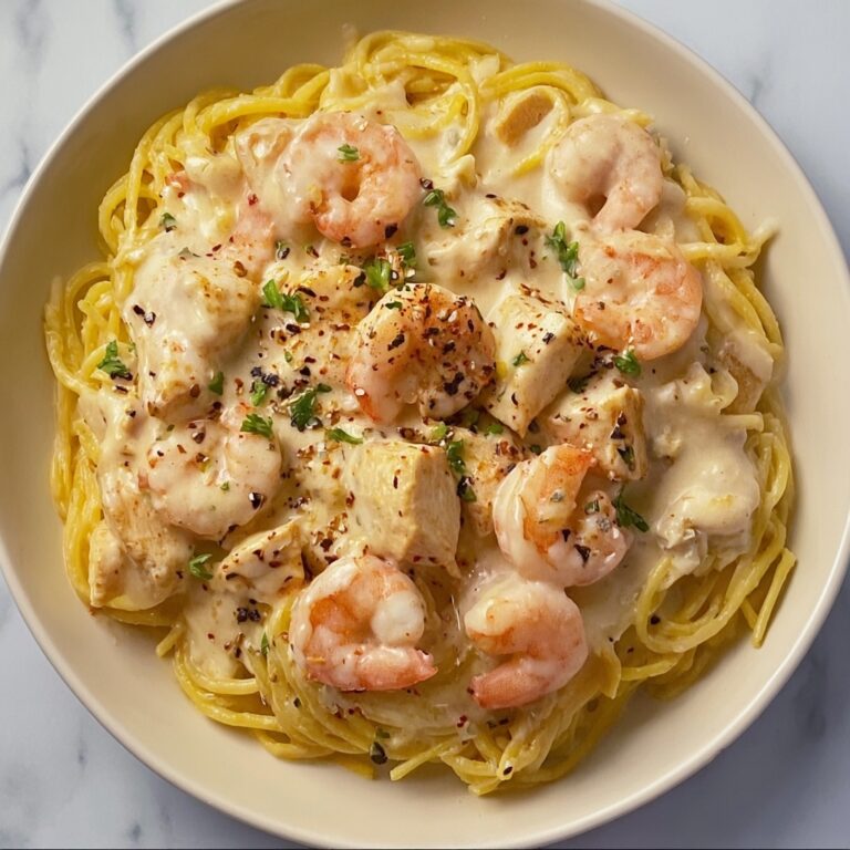 Olive Garden-Inspired Chicken and Shrimp Carbonara Recipe