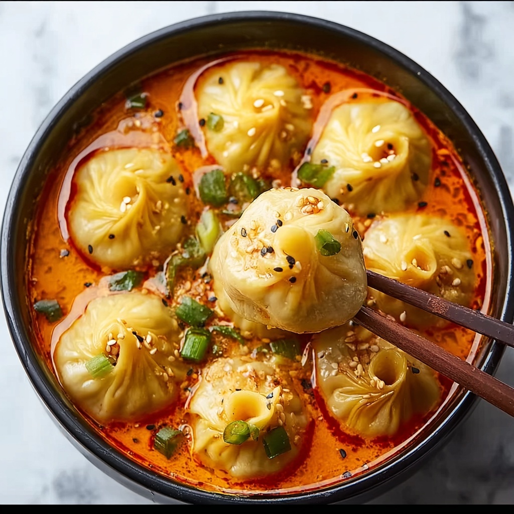 Soup Dumplings in Creamy Gochujang Sauce Recipe - Recipe Image