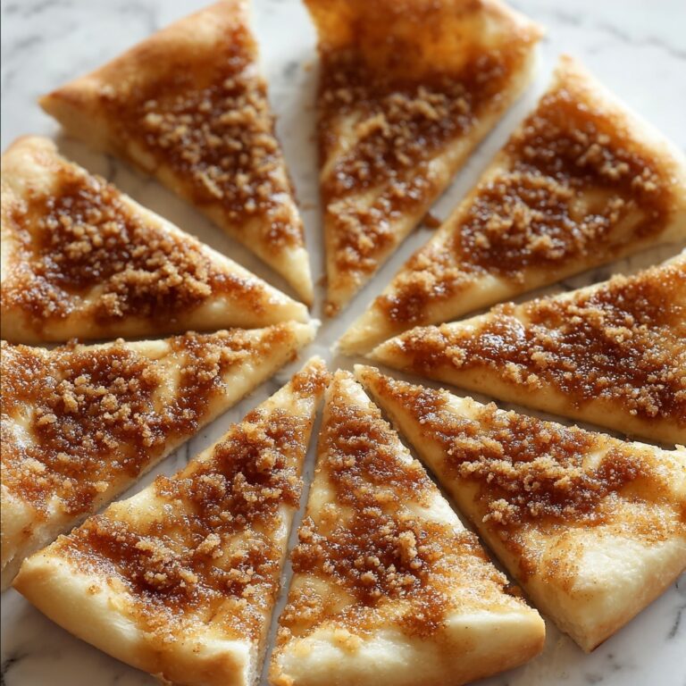 Cinnamon-Sugar Crescent Roll Pizza with Glaze Recipe