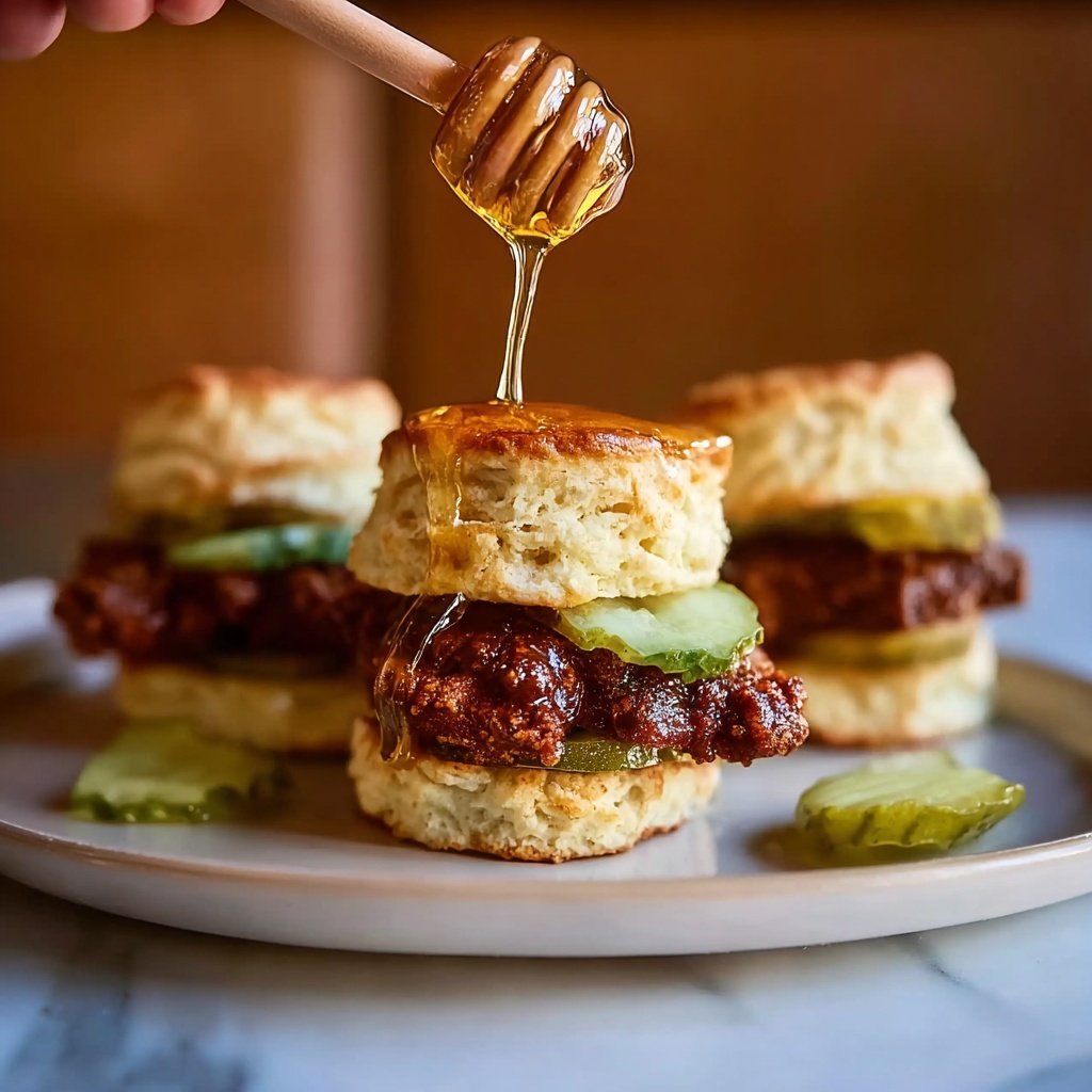 Hot Honey Chicken Biscuits Recipe - Recipe Image