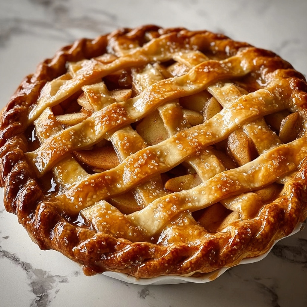 Classic Baked Spiced Apple Pie Recipe - Recipe Image