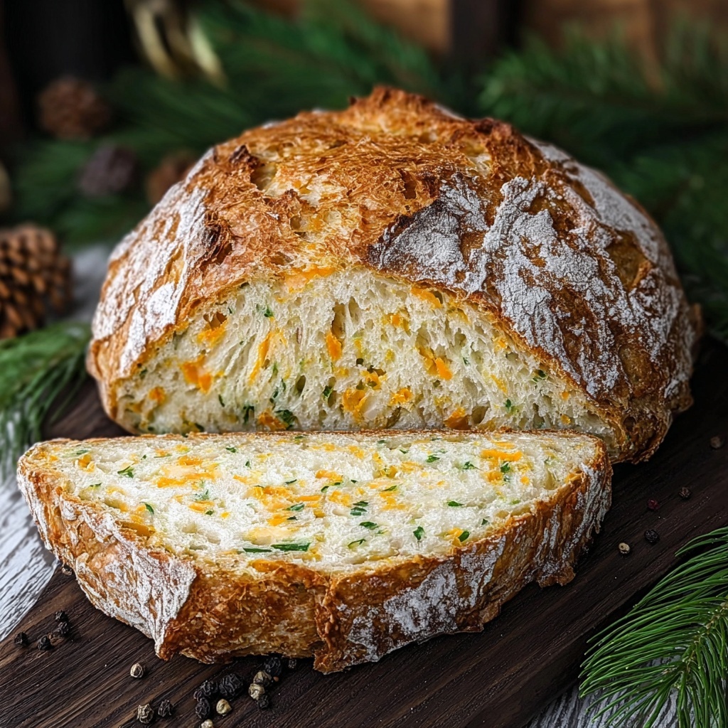 Hearty Cheddar and Herb Soda Bread for Cozy Winter Nights Recipe - Recipe Image