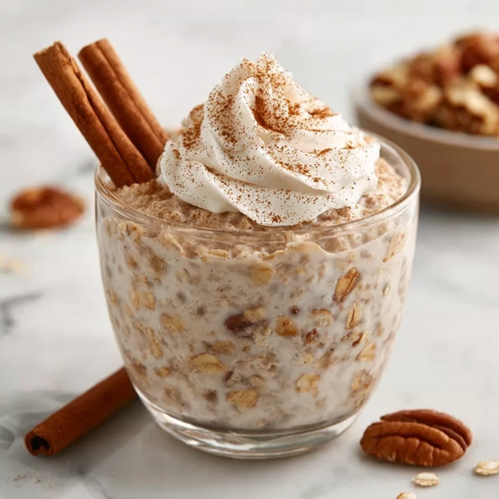 Cinnamon Roll Overnight Oats Recipe - Recipe Image