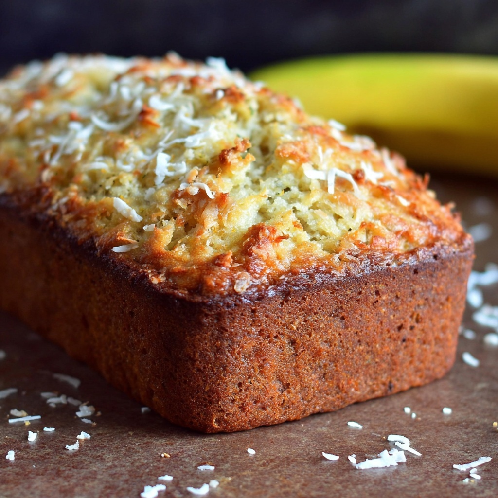 Coconut Banana Bread Recipe - Recipe Image