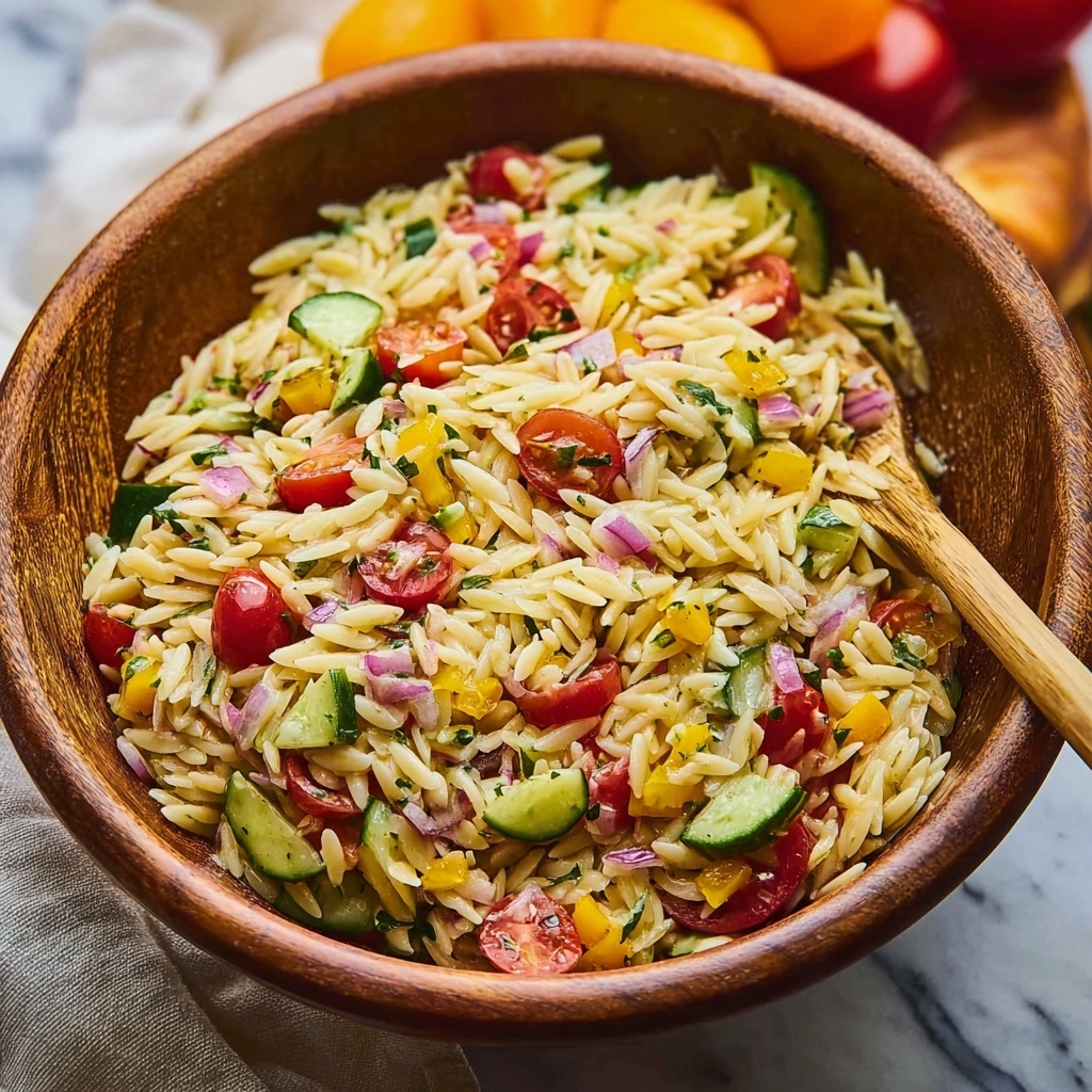 Best Orzo Pasta Salad Recipe - Recipe Image