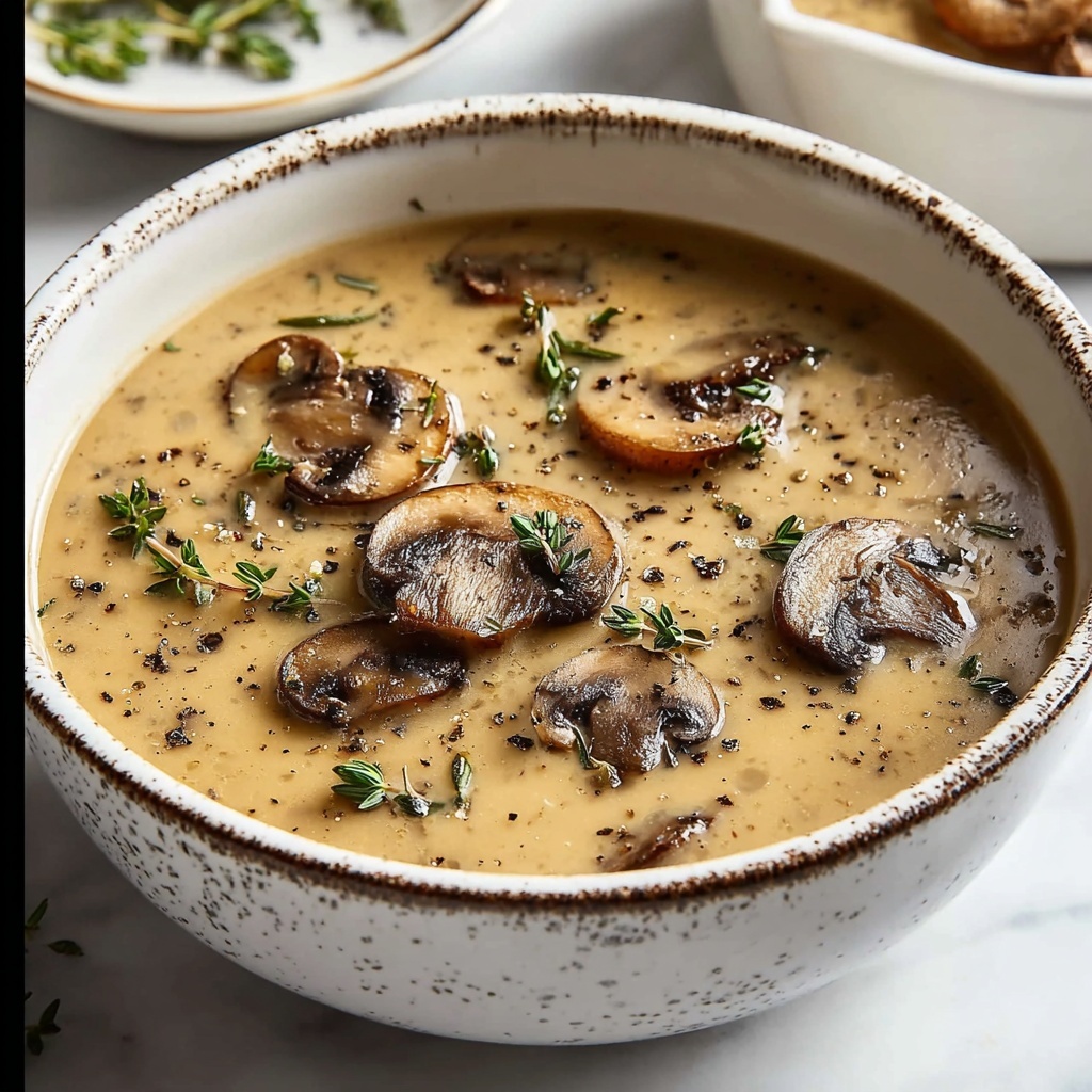 The Best Cream of Mushroom Soup Recipe - Recipe Image