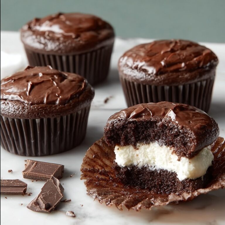 Cheesecake Stuffed Chocolate Cupcakes Recipe