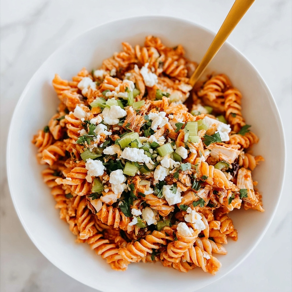 Buffalo Chicken Pasta Salad Recipe - Recipe Image