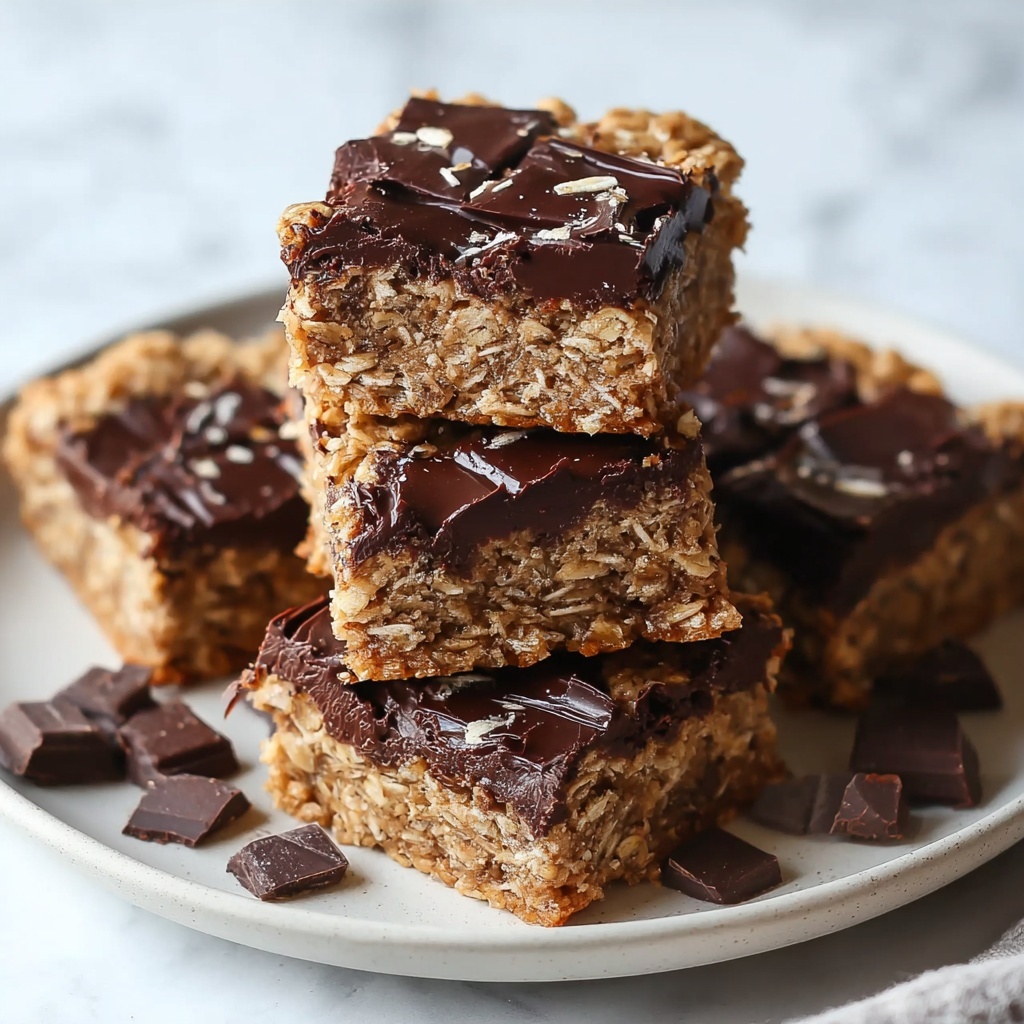 Healthy Chocolate Chip Oatmeal Bars Recipe - Recipe Image