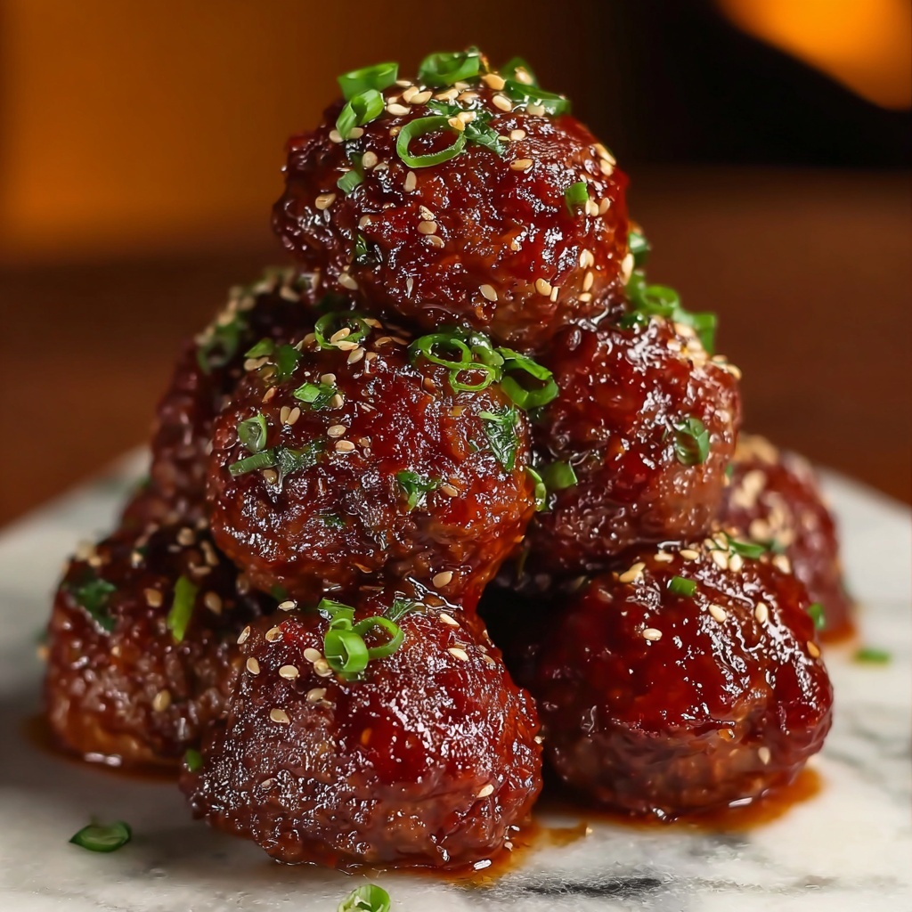 Korean BBQ Meatballs Recipe - Recipe Image