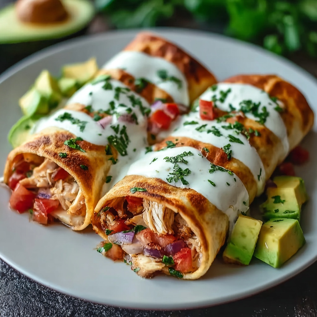 Chicken Chimichangas Recipe - Recipe Image
