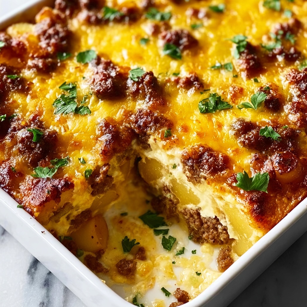 Tater Tot Sausage Breakfast Casserole Recipe - Recipe Image