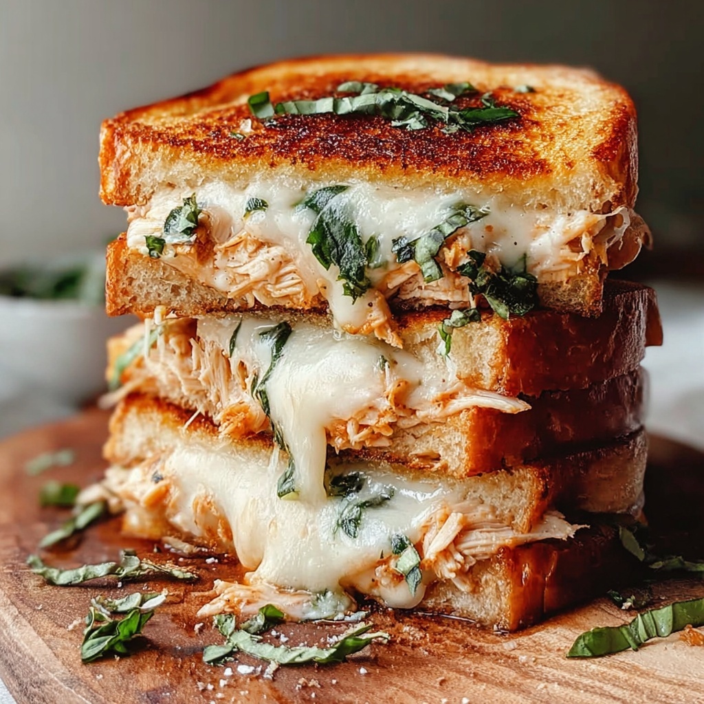 Lazy Chicken Parmesan Grilled Cheese: A Quick Delight! Recipe - Recipe Image