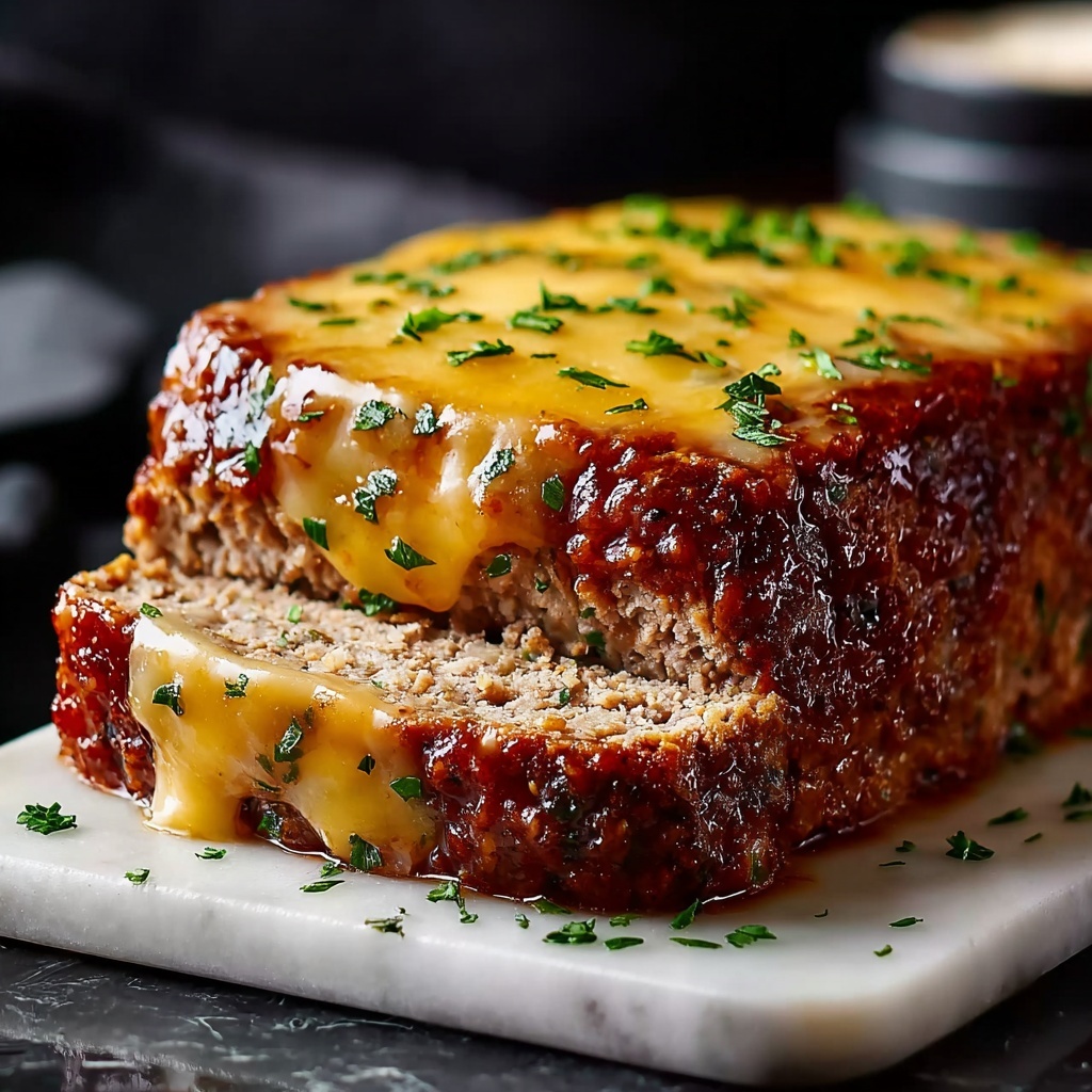 Melt-in-Your-Mouth Garlic Parmesan Chicken Meatloaf Recipe - Recipe Image