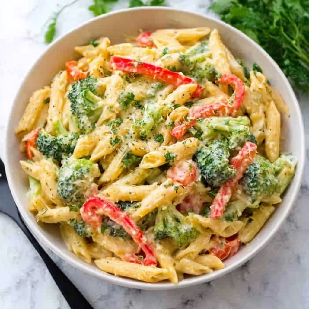 Creamy Pasta Primavera Recipe - Recipe Image
