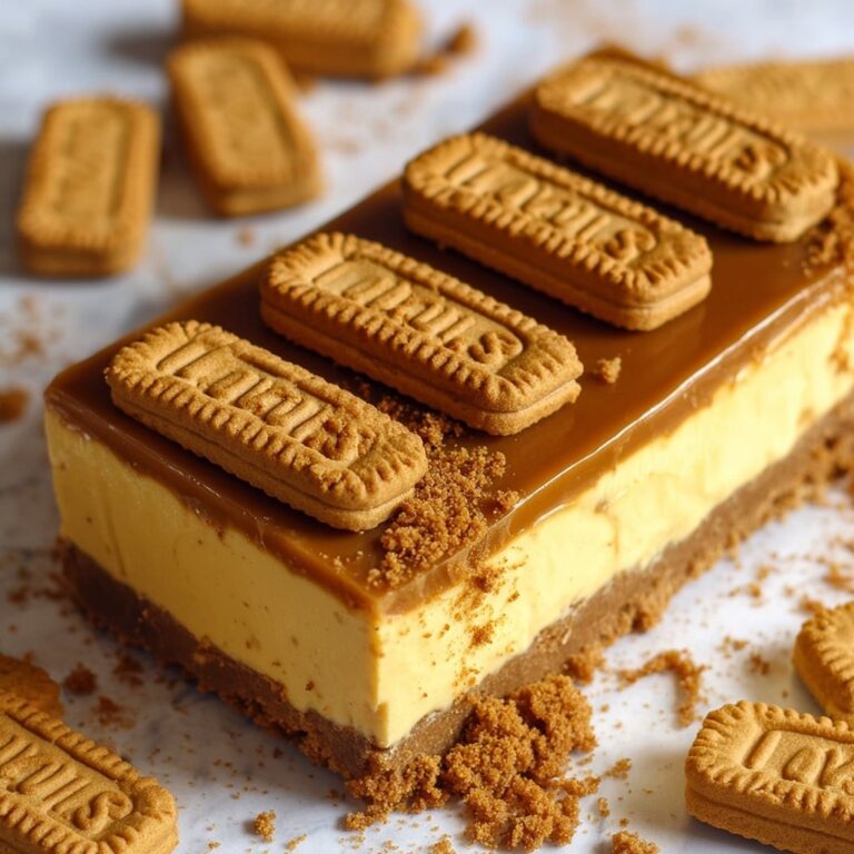 Biscoff Pumpkin Cheesecake Bars Recipe
