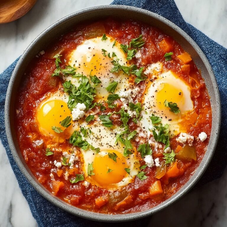 Tunisian Eggs in Tomato-Pepper Stew Recipe
