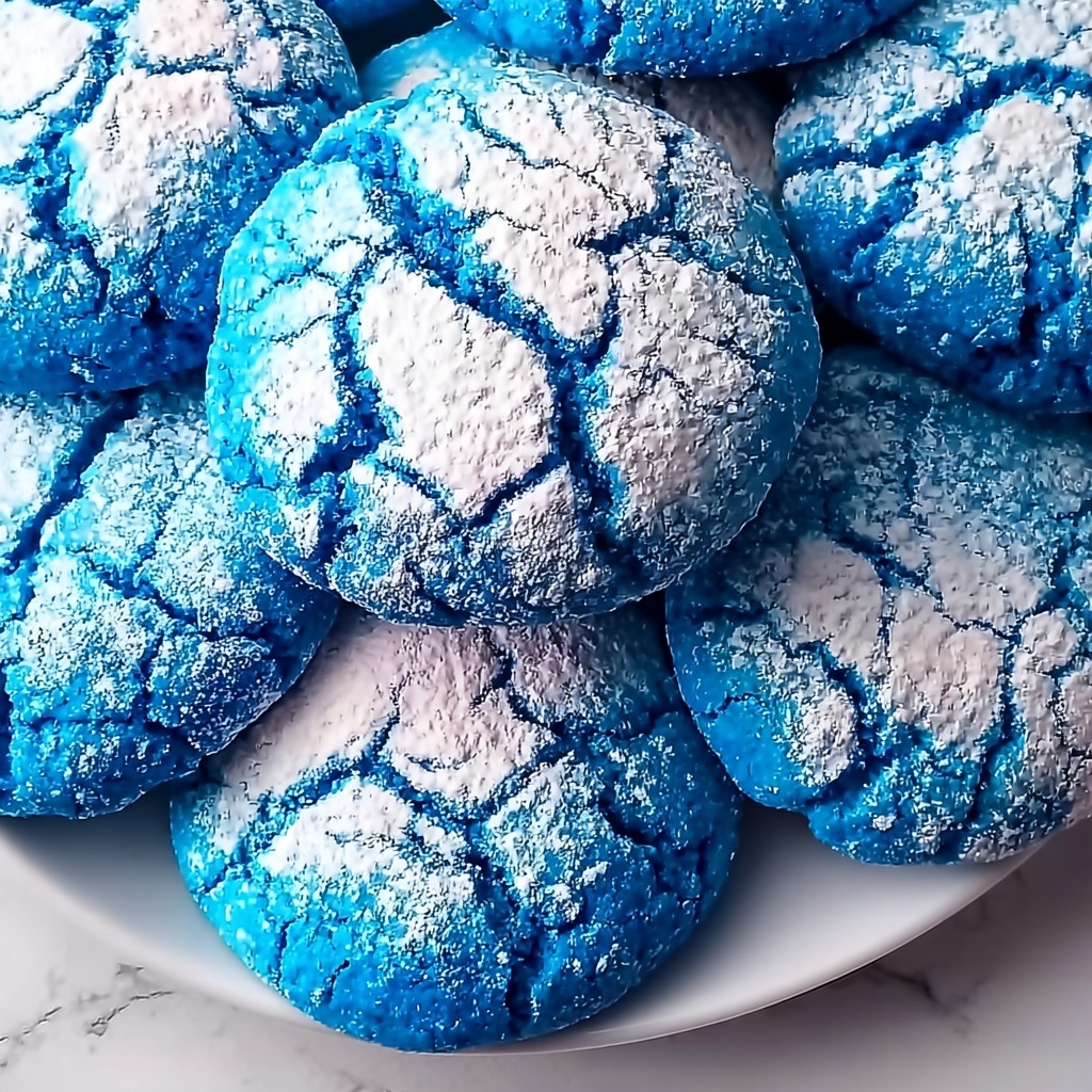 Blue Crinkle Cookies: Easy Festive Treats Everyone Will Love Recipe - Recipe Image