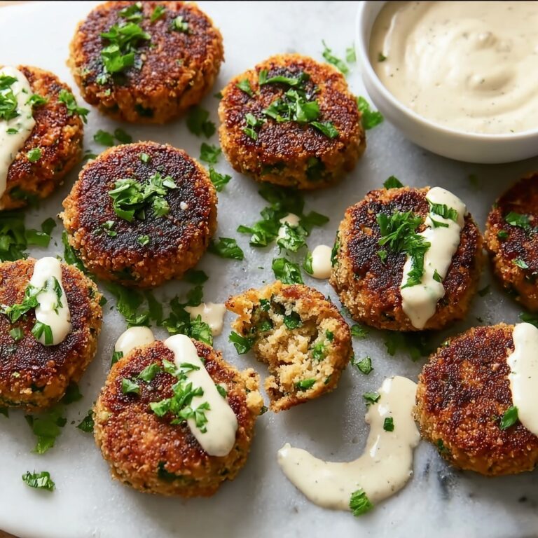 Baked Falafel with Tahini Sauce Recipe