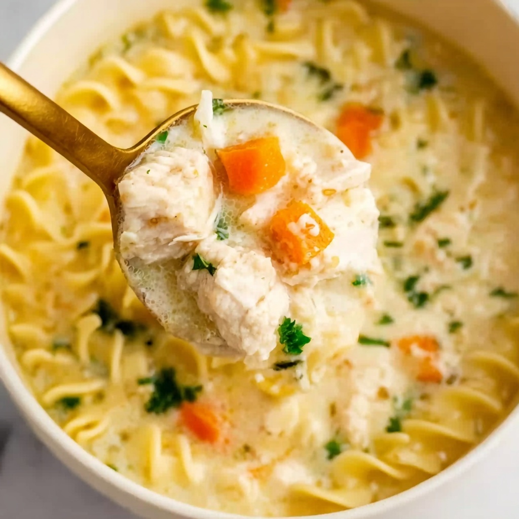 Creamy Chicken Noodle Soup Recipe - Recipe Image