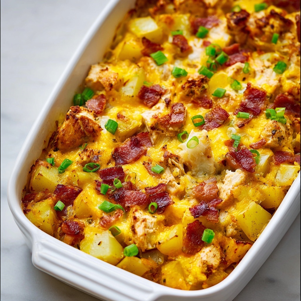 Loaded Chicken and Potato Casserole Recipe - Recipe Image