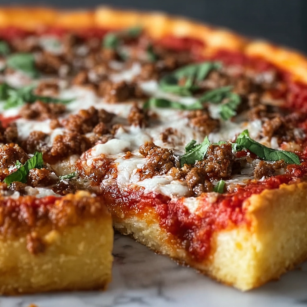 Chicago-Style Deep Dish Pizza Recipe - Recipe Image