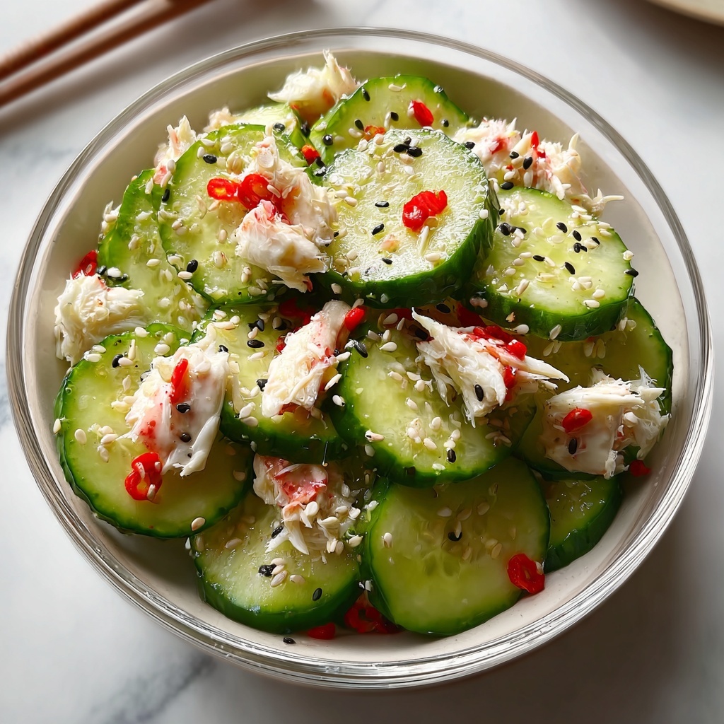 Easy California Roll Cucumber Salad: A Flavorful Twist Recipe - Recipe Image
