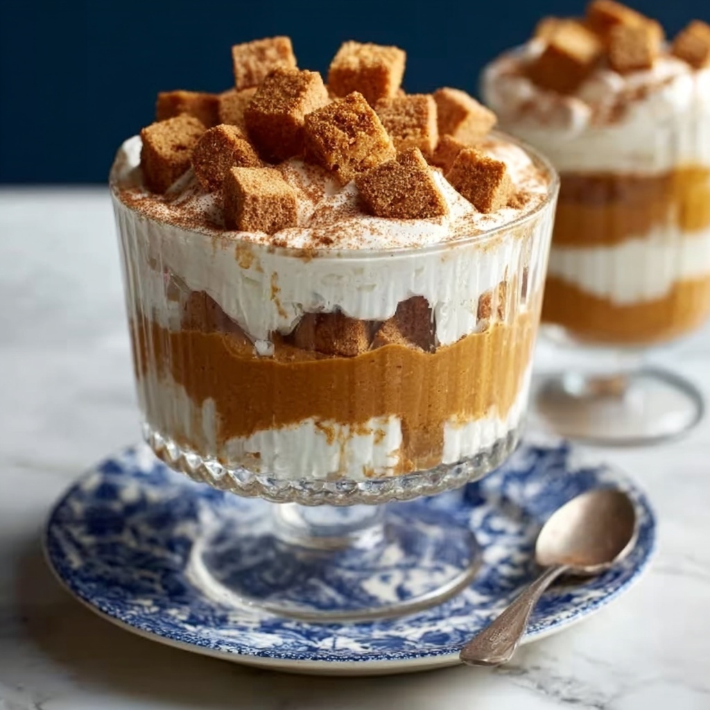 Pumpkin Spice Trifle with Toffee and Whipped Cream Recipe - Recipe Image