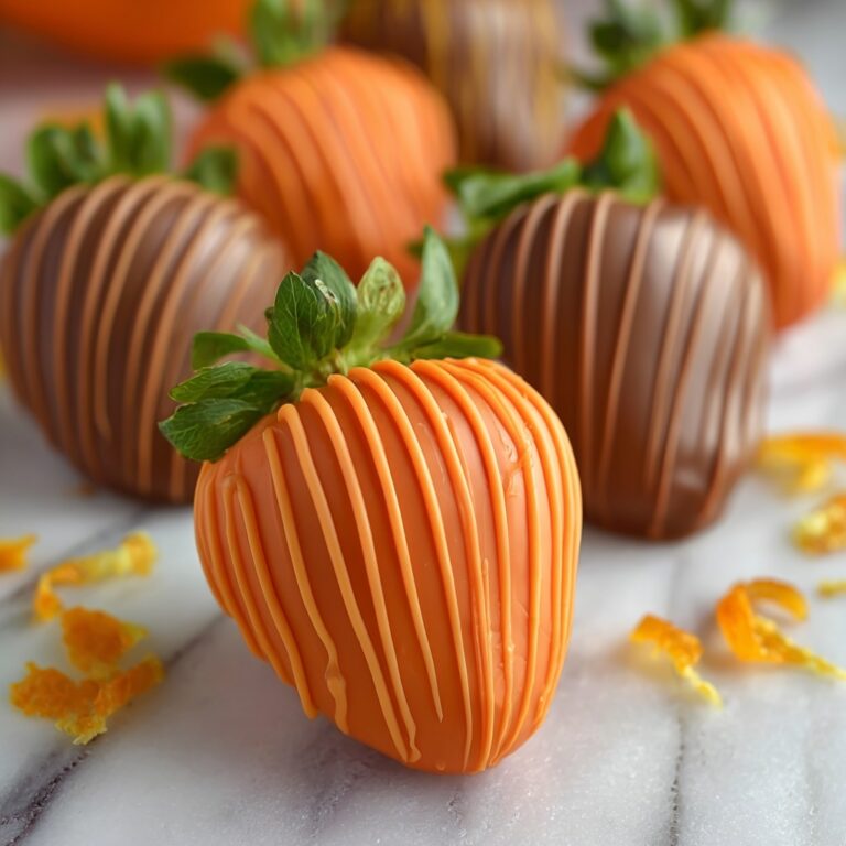 Adorable Carrot Chocolate Covered Strawberries Recipe