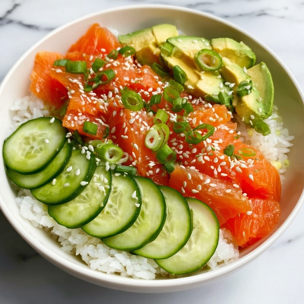 Salmon Bowls with Avocado & Cucumber Recipe - Recipe Image