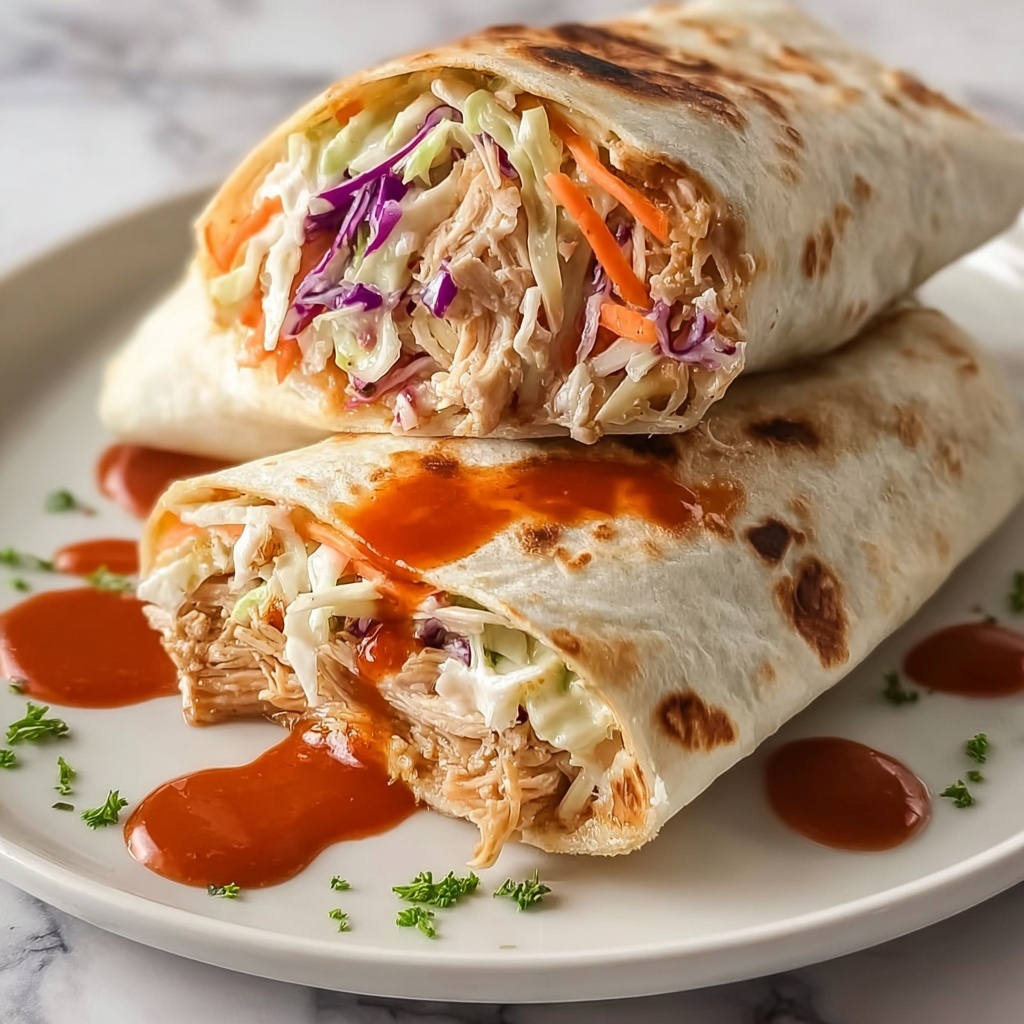 BBQ Chicken Coleslaw Wraps Recipe - Recipe Image