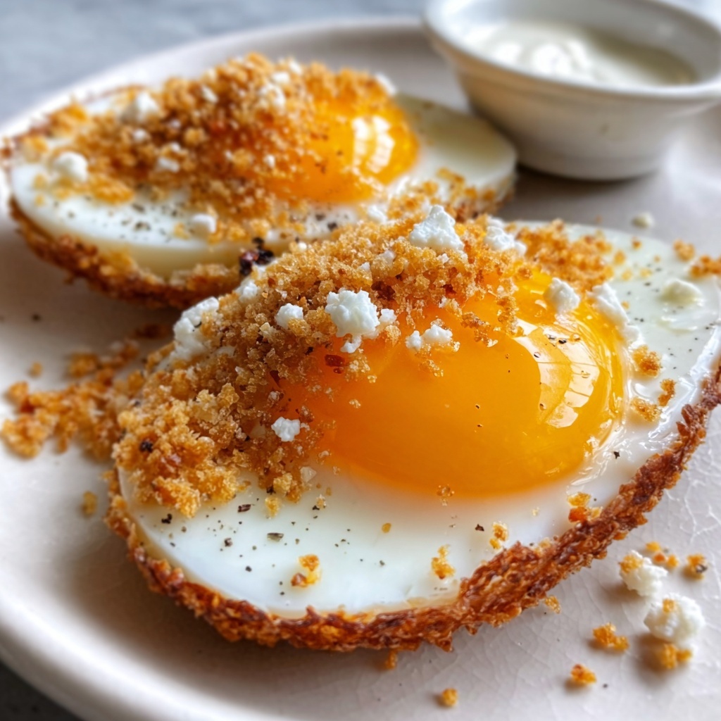 Crispy Feta Fried Eggs: 10-Minute Morning Marvel Recipe - Recipe Image
