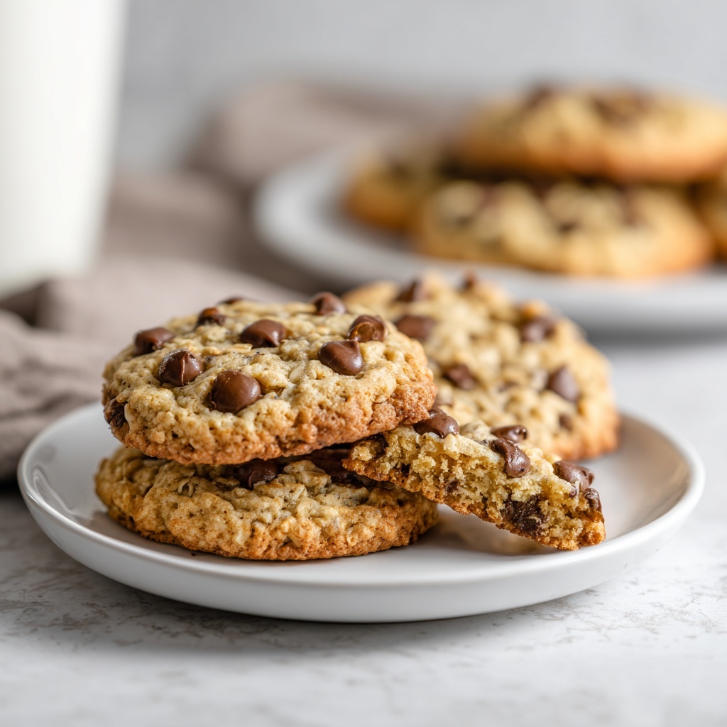 Chocolate Chip Banana Oatmeal Cookies Recipe - Recipe Image