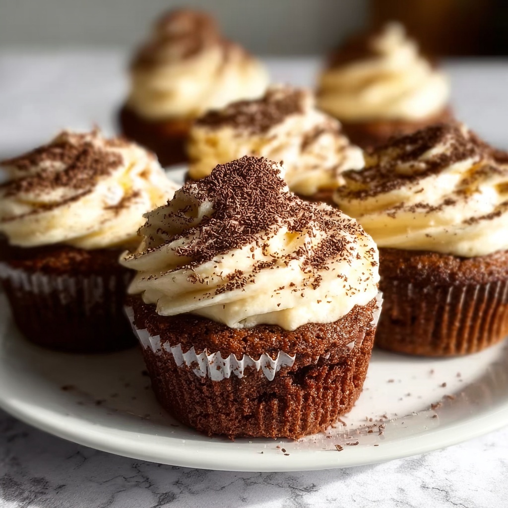 Tiramisu Cupcakes with Coffee and Mascarpone Cream Recipe - Recipe Image
