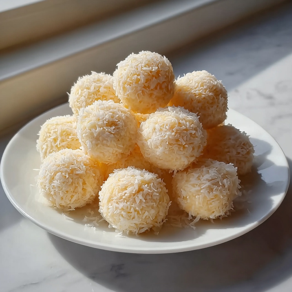 Coconut Lemon Cream Cheese Truffles Recipe - Recipe Image