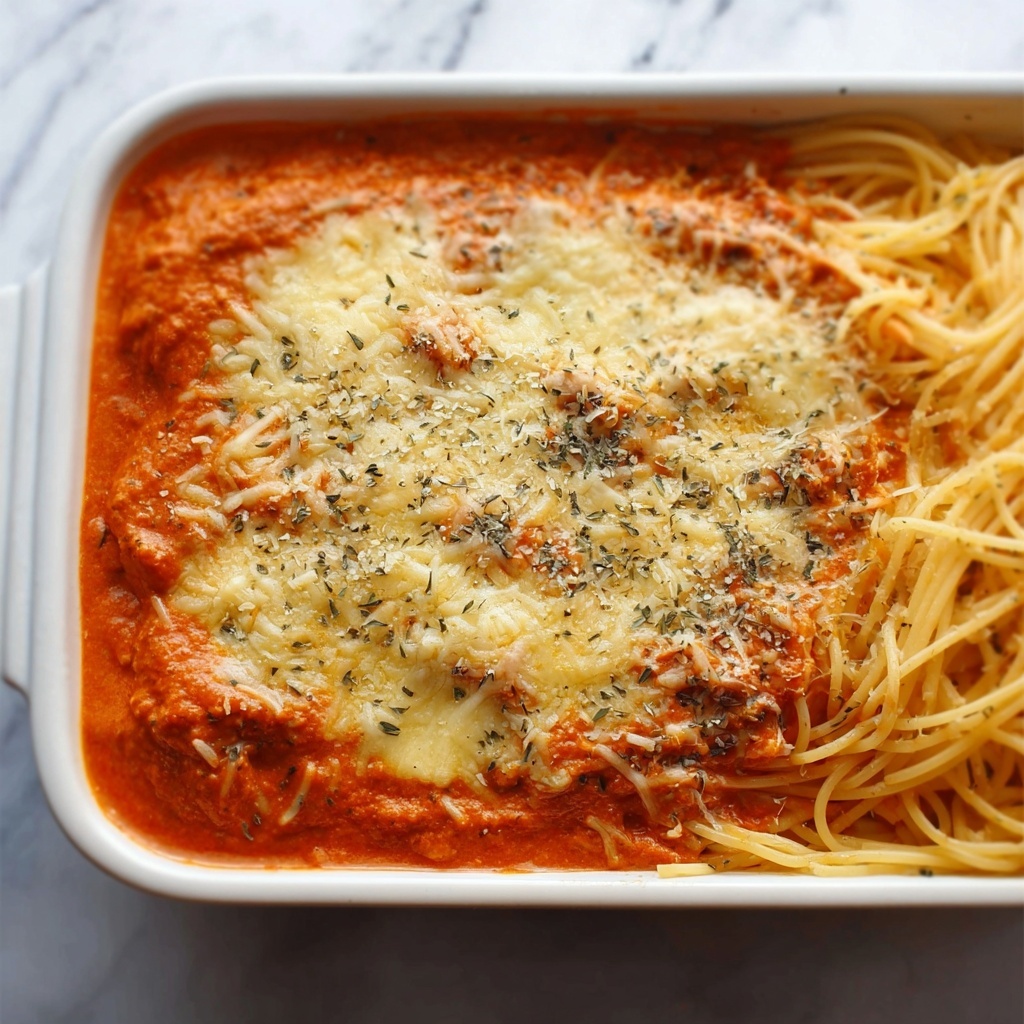 Baked Cream Cheese Spaghetti Recipe - Recipe Image