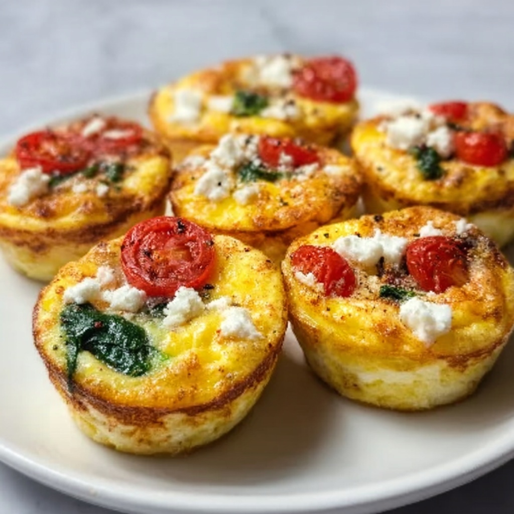 Spinach and Feta Egg Muffins Recipe - Recipe Image