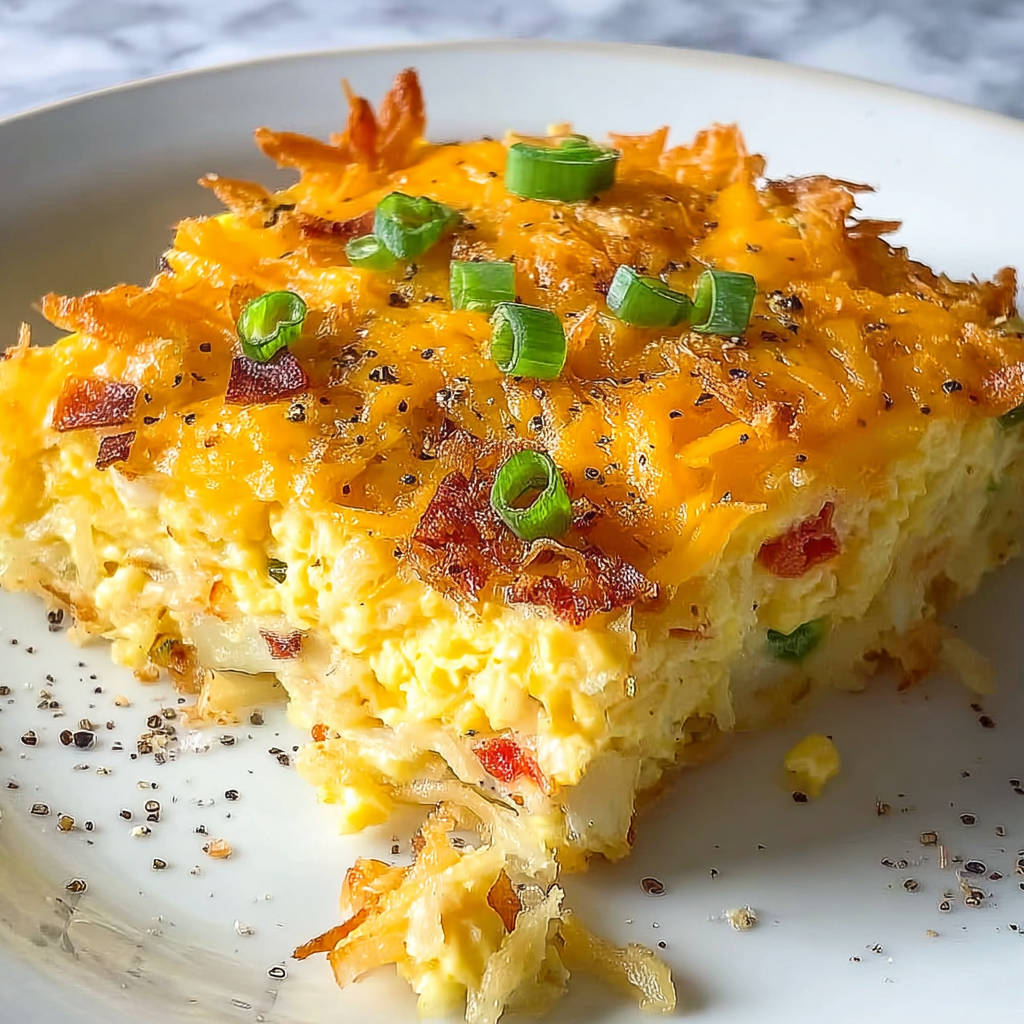 Hashbrown Breakfast Bake: 7 Comforting Layers of Joy Recipe - Recipe Image