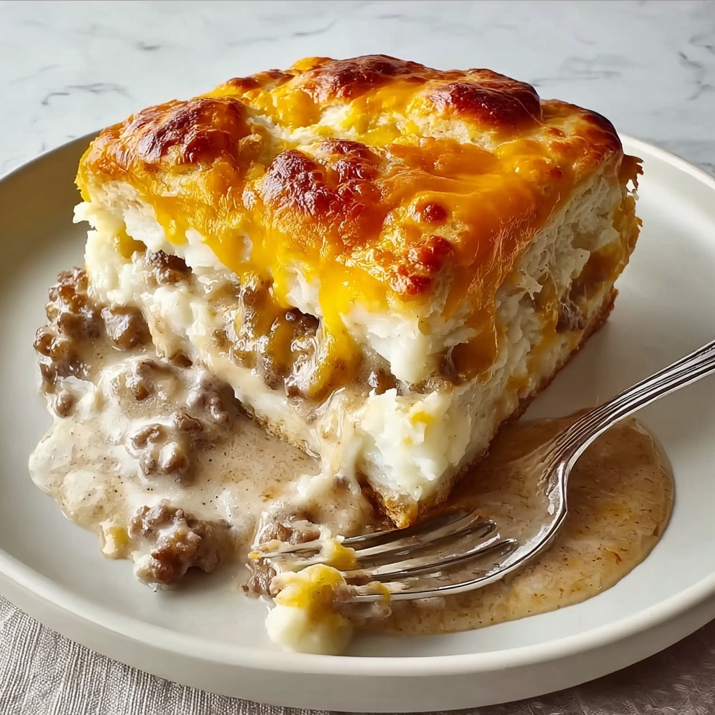 Biscuits & Gravy Breakfast Casserole: 5 Comforting Layers Recipe - Recipe Image