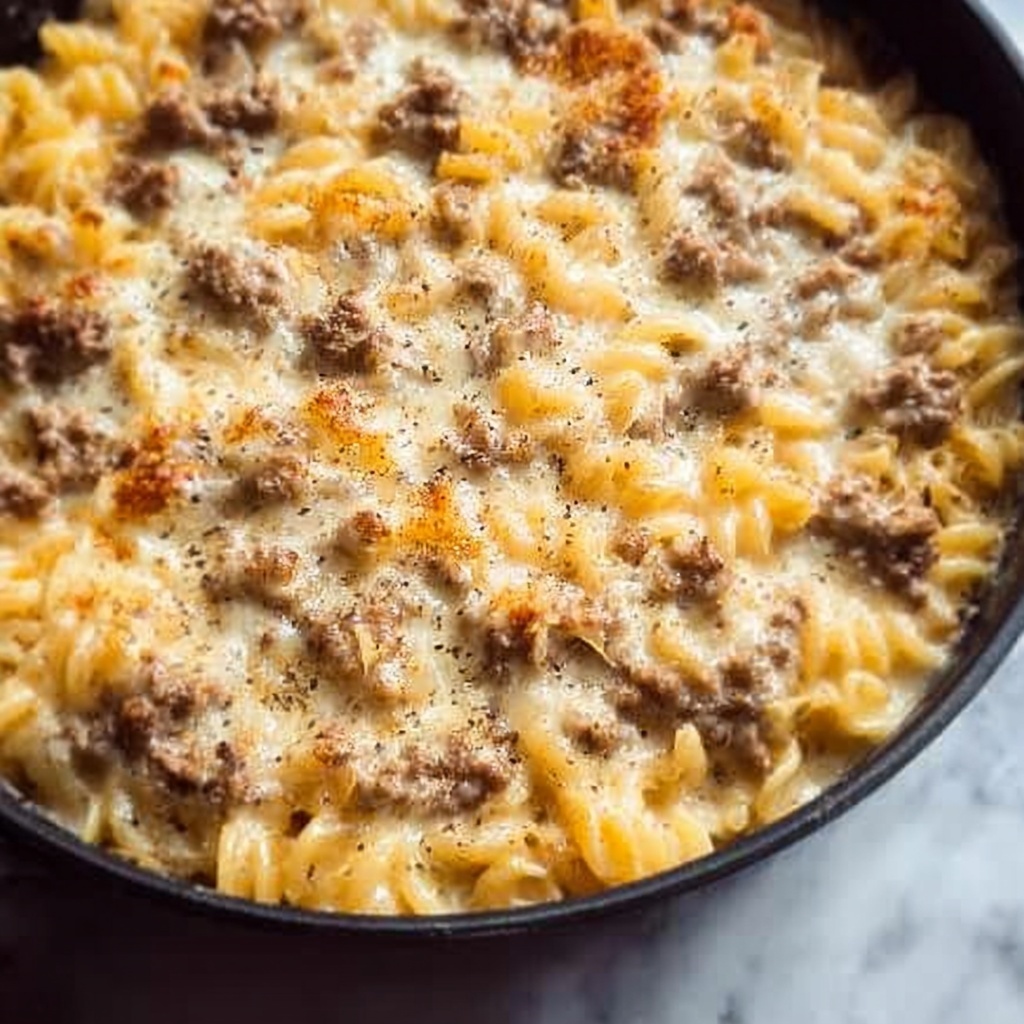 Creamy Slow Cooker Beef Pasta Recipe - Recipe Image