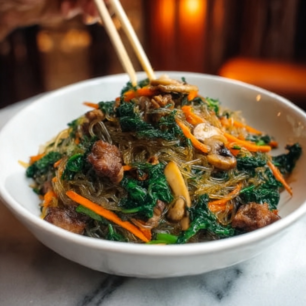 Korean Japchae Noodles Recipe - Recipe Image