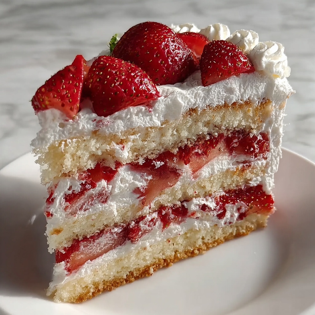 Heavenly Strawberry Cake: 7 Joyful Bites of Nostalgia Recipe - Recipe Image