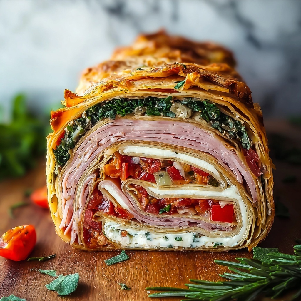 Pressed Italian Picnic Sandwich Loaf Recipe - Recipe Image