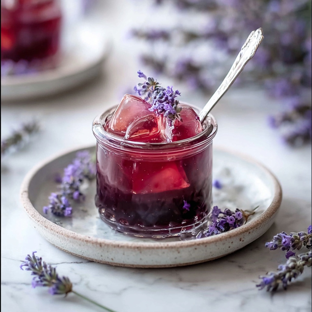 Rhubarb and Lavender Jam: A Sweet Floral Preserve for Toast Recipe - Recipe Image