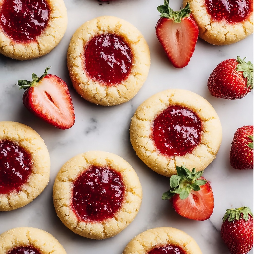Melt-in-Your-Mouth Strawberry Thumbprint Cookies Recipe - Recipe Image