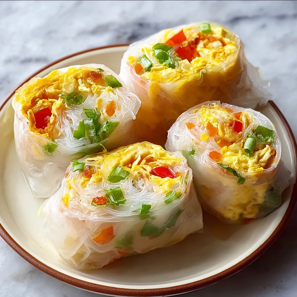 Rice Paper Egg Cheese Wraps Recipe - Recipe Image