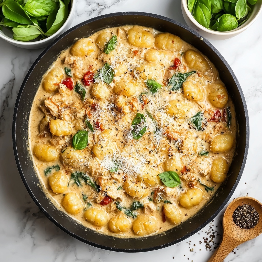 Garlic Chicken Gnocchi Skillet Delight Recipe - Recipe Image