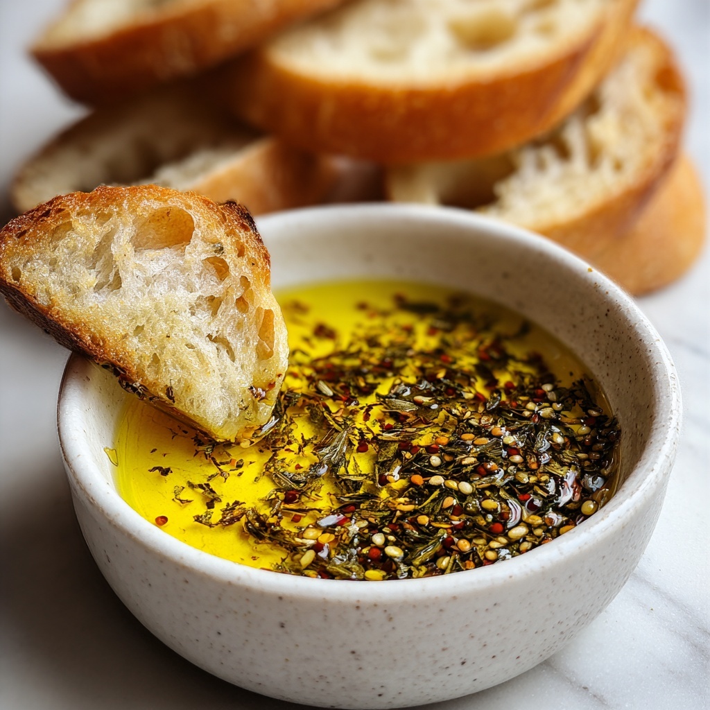 Delicious Bread Dipping Oil Recipe - Recipe Image
