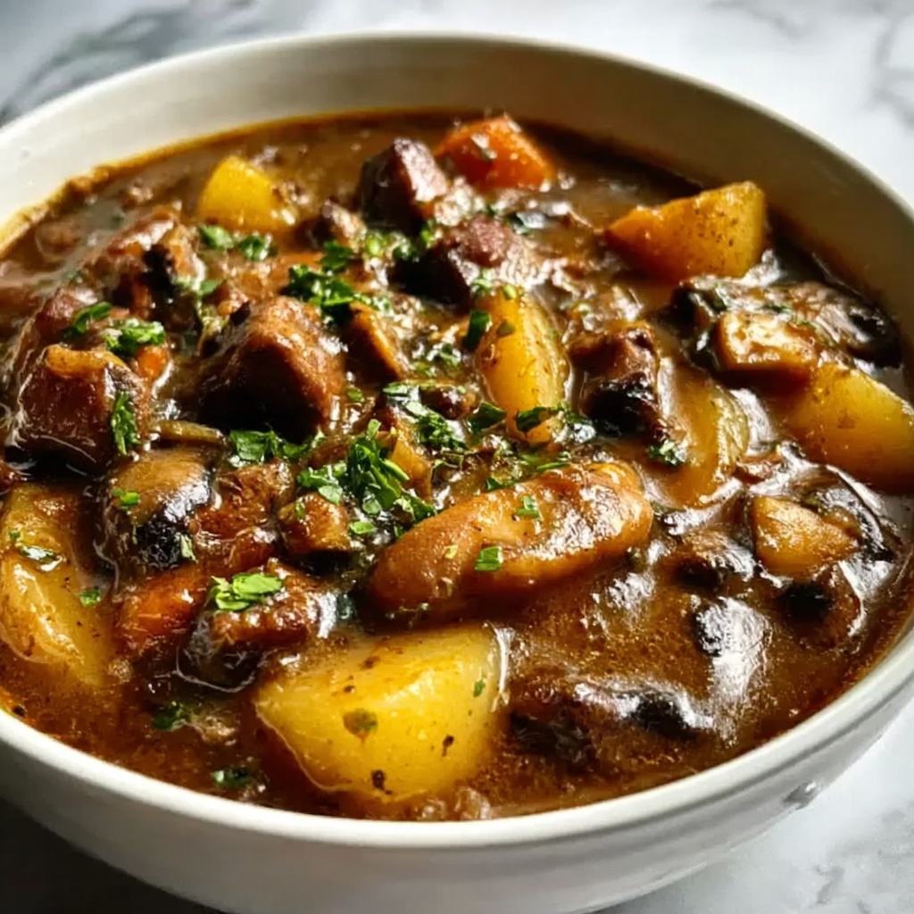 Cozy Warm Mushroom Stew Recipe - Recipe Image