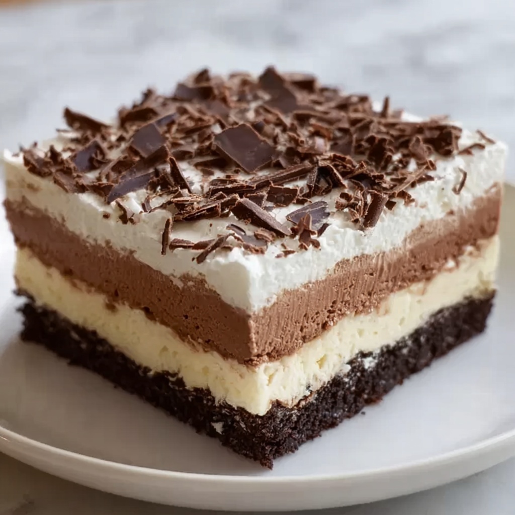 Brownie Refrigerator Cake Recipe - Recipe Image